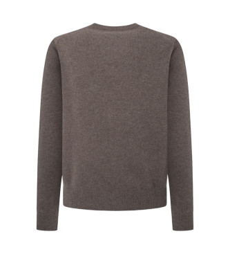 Hackett London Pullover Wool V beige