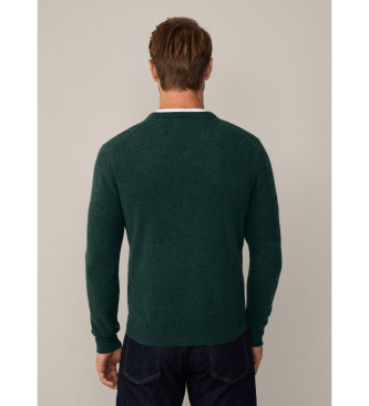 Hackett London Pullover Wolle V grn