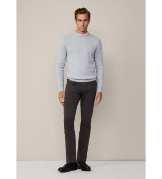 Hackett London Pull gris uni