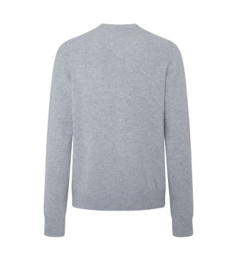 Hackett London Jersey Liso gris