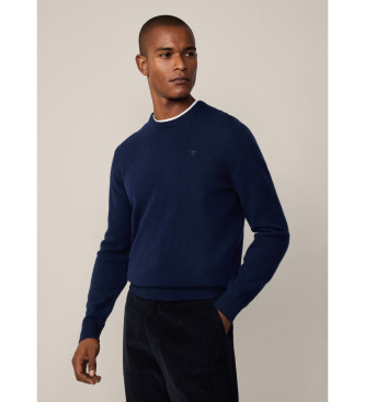 Hackett London Effen marine trui