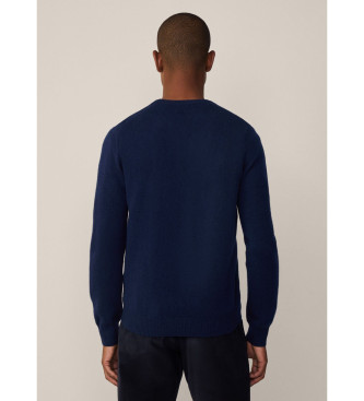 Hackett London Maglione semplice blu scuro