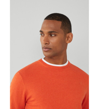 Hackett London Einfarbiger Pullover orange