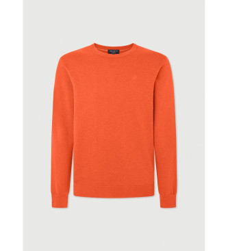 Hackett London Einfarbiger Pullover orange