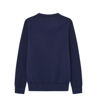 Hackett London Pullover Logo Plat marine