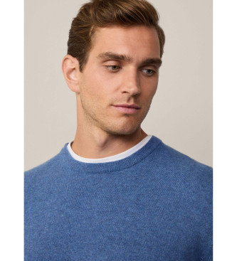 Hackett London Merino Cash Mix jumper blue 