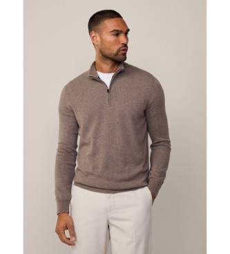 Hackett London Cash Mix beige trui 