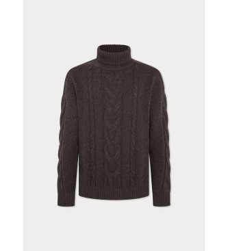 Hackett London Brun Roll Pullover