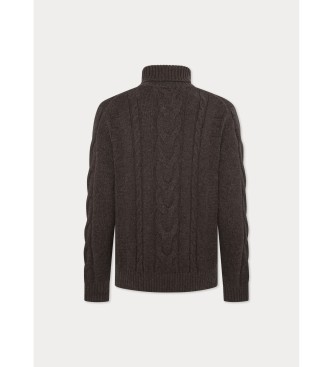 Hackett London Brun Roll Pullover