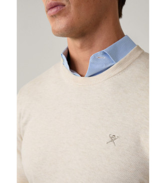 Hackett London Pull en soie blanc