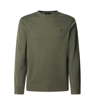 Hackett London Pull en soie vert