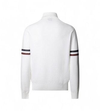Hackett London Jersey Ski Knitted Hzip white
