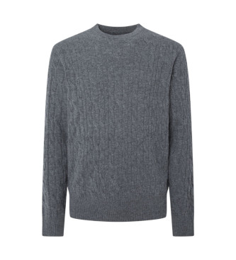 Hackett London Pull gris tress