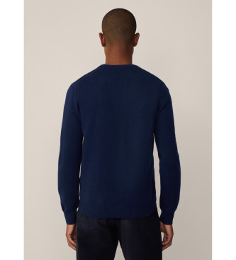 Hackett London Navy knitted jumper