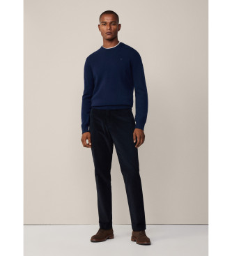 Hackett London Navy knitted jumper