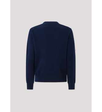 Hackett London Navy knitted jumper