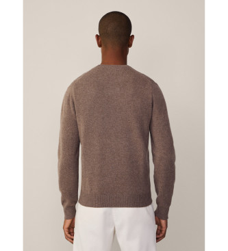 Hackett London Brauner Strickpulli