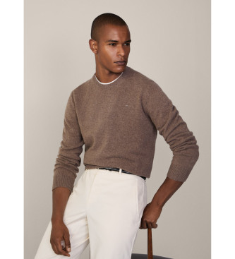 Hackett London Brauner Strickpulli