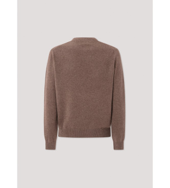 Hackett London Brauner Strickpulli