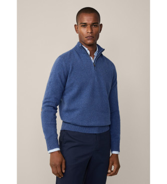 Hackett London Blue wool jumper