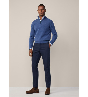 Hackett London Blue wool jumper