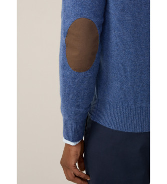 Hackett London Blue wool jumper