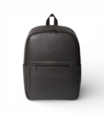 Hackett London Zaino in pelle marrone