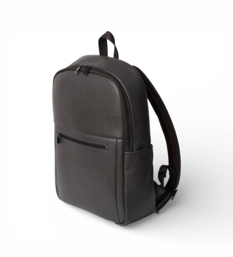 Hackett London Zaino in pelle marrone