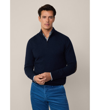 Hackett London Cash Mix navy Pullover