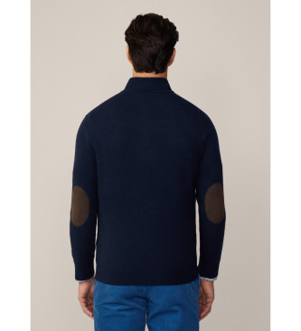 Hackett London Cash Mix navy Pullover