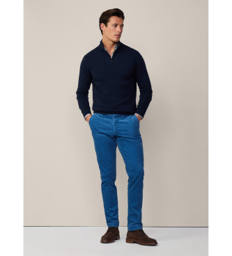 Hackett London Cash Mix navy Pullover