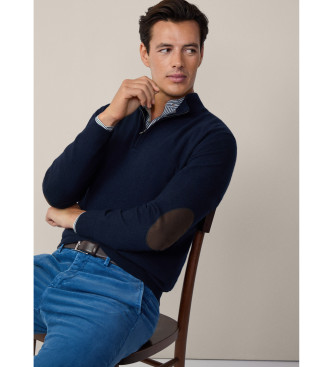 Hackett London Cash Mix navy Pullover