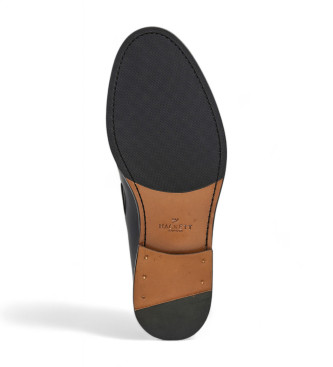 Hackett London Burton leren mocassins met kwastjes zwart