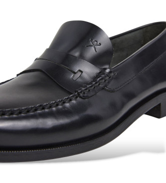 Hackett London Chesfield Loafer lderloafers svart