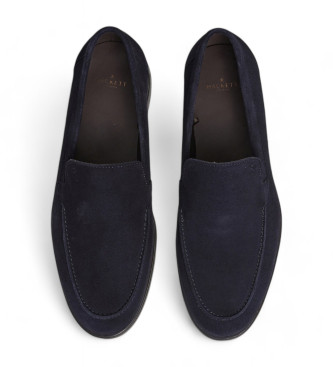 Hackett London Martin Signature Leder Loafers navy