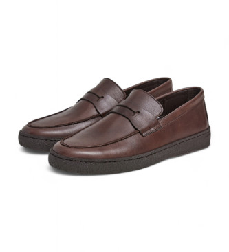 Hackett London Peter Origin Loafers i brunt lder