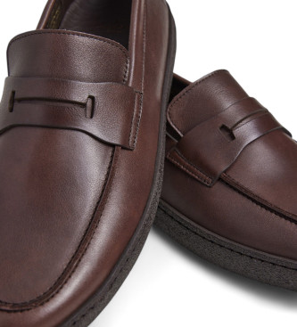 Hackett London Peter Origin Loafers i brunt lder