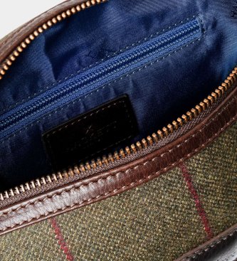 Hackett London etui horse and hound olijfgroen