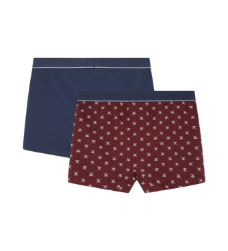 Hackett London Pack 2 Boxer Icon Tk rouge, marine