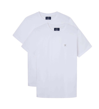 Hackett London Pack 2 weie Core-T-Shirts