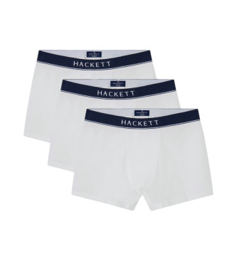 Hackett London Pack 3 weie Core Boxershorts