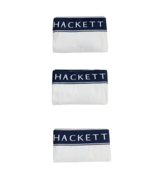 Hackett London Pack 3 weie Core Boxershorts