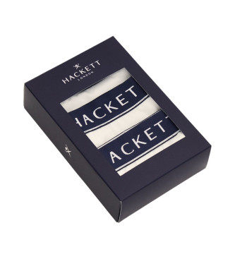 Hackett London Confezione da 3 boxer con nucleo bianco