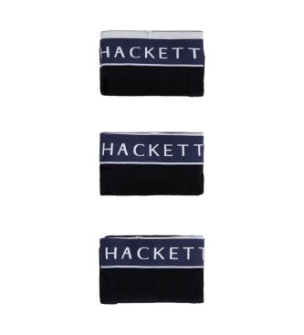 Hackett London Confezione da 3 boxer Core neri