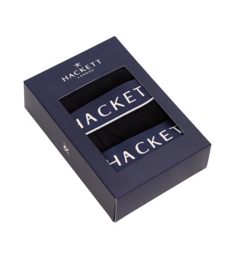 Hackett London 3 Packs de boxers pretos Core