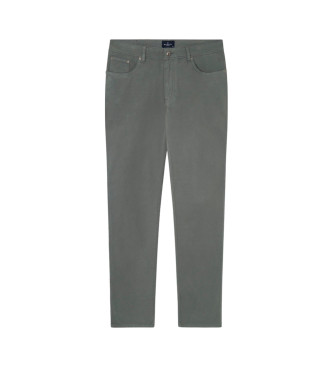 Hackett London Pantaloni 5 tasche regolari verdi