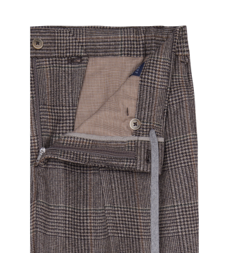 Hackett London Brown Pow brown trousers