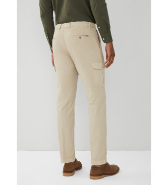 Hackett London Cargo-bukser i beige lrred