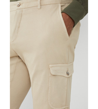 Hackett London Cargo-bukser i beige lrred