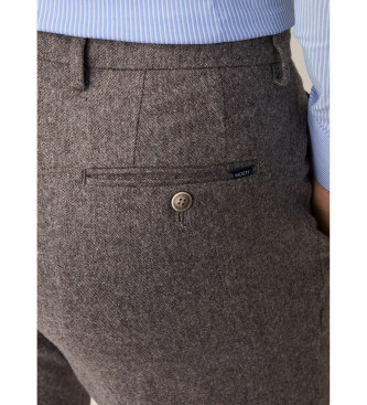 Hackett London Cash Sloane brown trousers